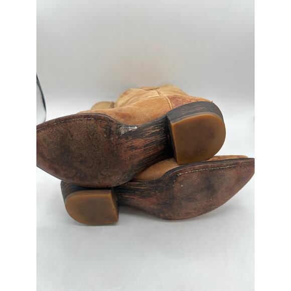 OLD GRINGO WOMEN'S LEOPARDITO WESTERN BOOTS - SNIP TOE Tan LEATHER SIZE 7 - Picture 9 of 11